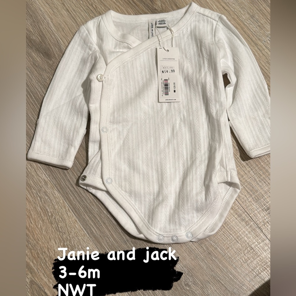 Janie and Jack onesie long sleeve 3-6 months